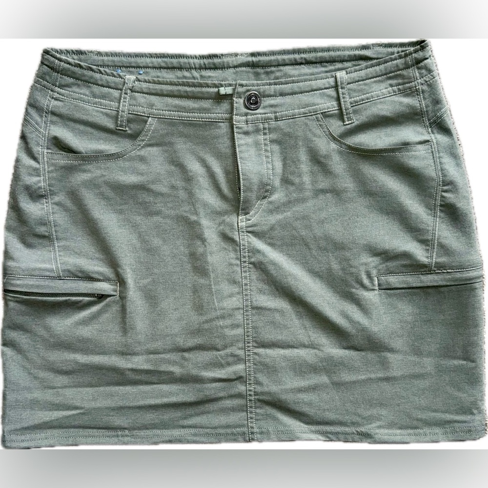 Kuhl Sage Green Midi Skirt Women’s Size 8